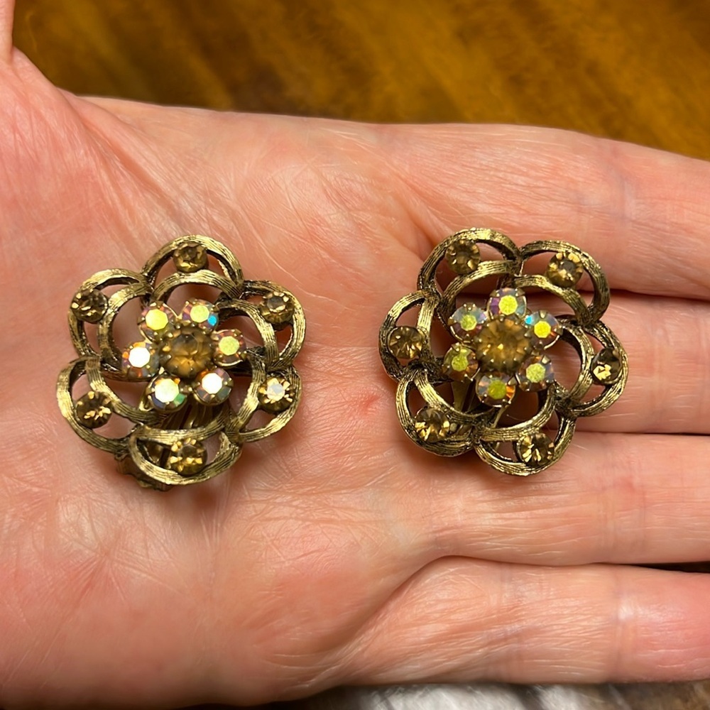 Vintage clip on earrings
